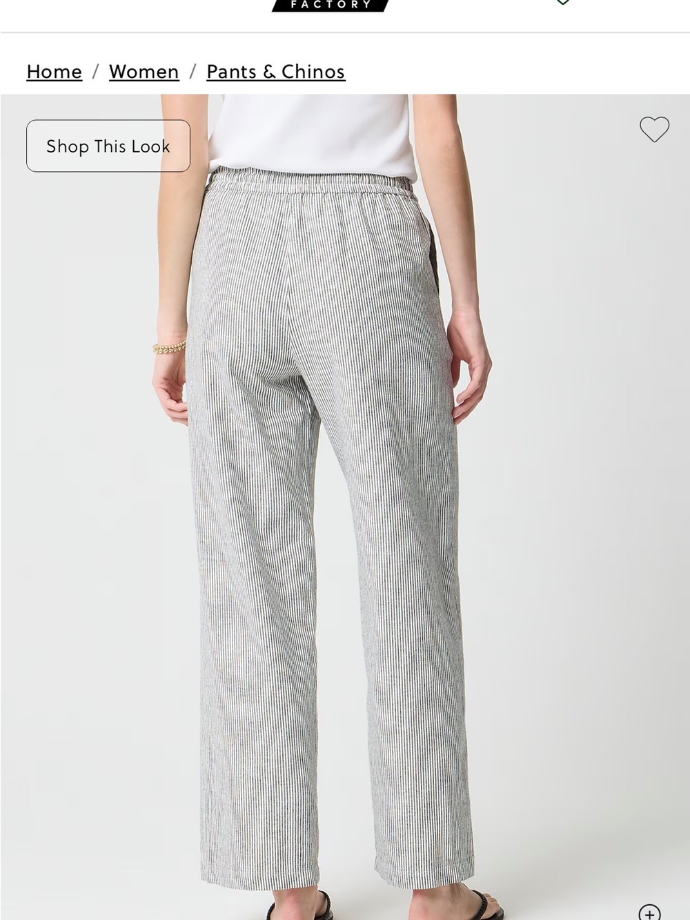 New - j crew Linen-blend slim wide-leg drawstring pant - Picture 3 of 3